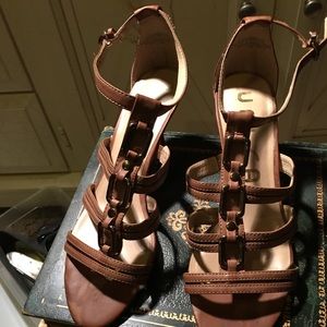Tan Anklet Sandals
